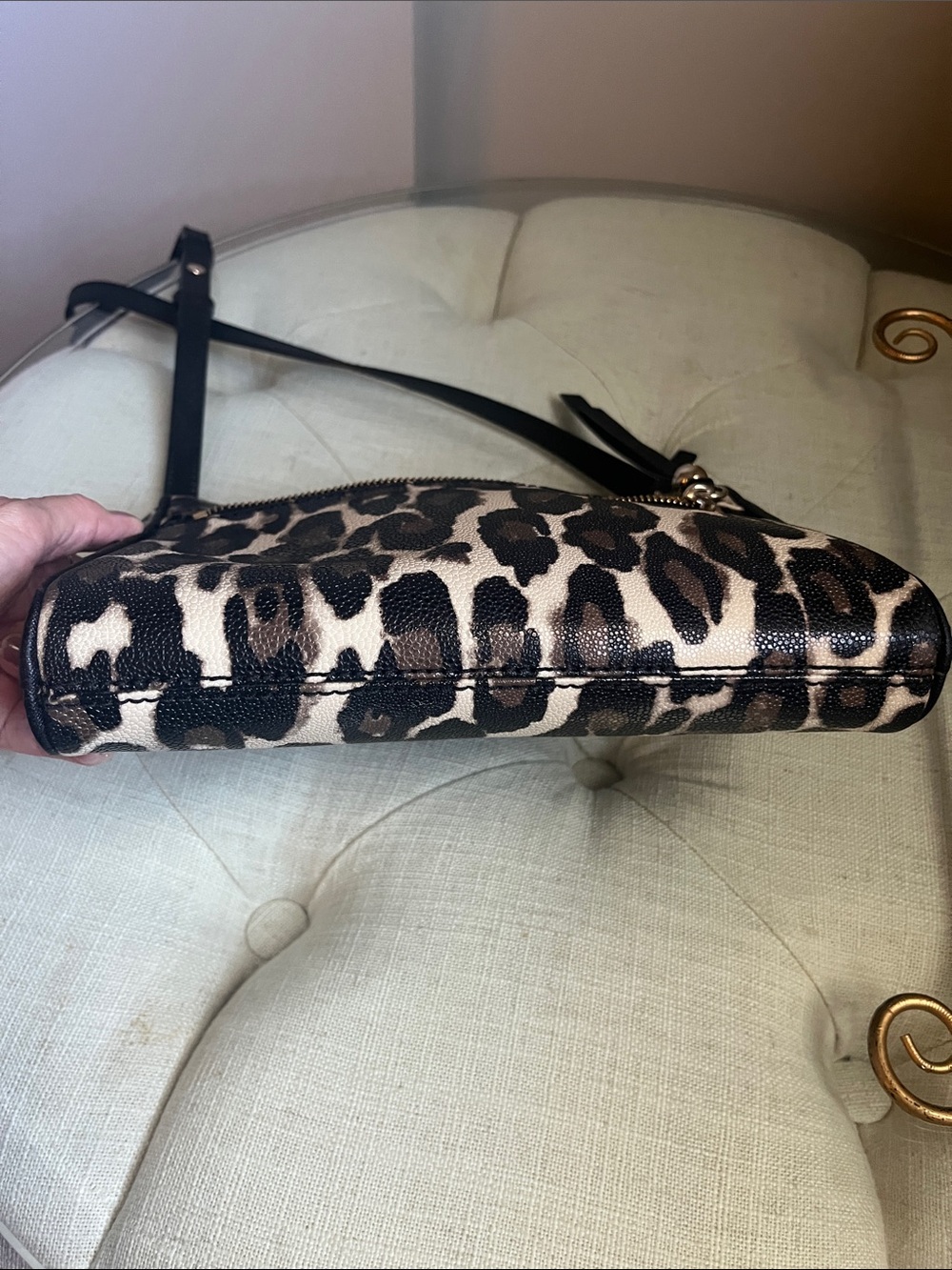 Kate Spade New York Bold Leopard-Print Crossbody Bag in Brown, Black, Cream - Picture 16 of 16